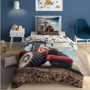 Obliečky traktor červený