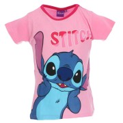 Dievčenské tričko Stitch light pink