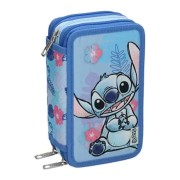Trojposchodový školský peračník Stitch s náplňou
