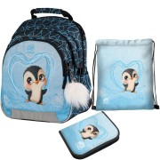 Školský batoh Ulitaa Klasik Tučniak, 3dielny set