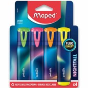 Zvýrazňovač Maped Fluo Peps Nightfall - sada 4 farieb