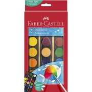 Vodové farby Faber-Castell 21 farieb so štetcom