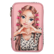 Vybavený peračník Top Model Leoheart s mašličkami, třípatrový